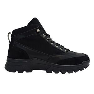 Firetrap Mens Jason Leather Hiking Boots / Black